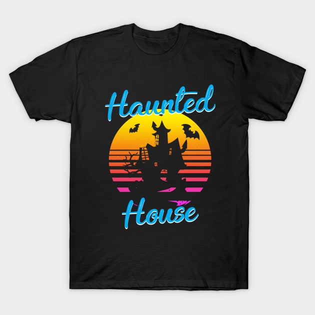 Haunted House T-Shirt by PrimedesignsArt 